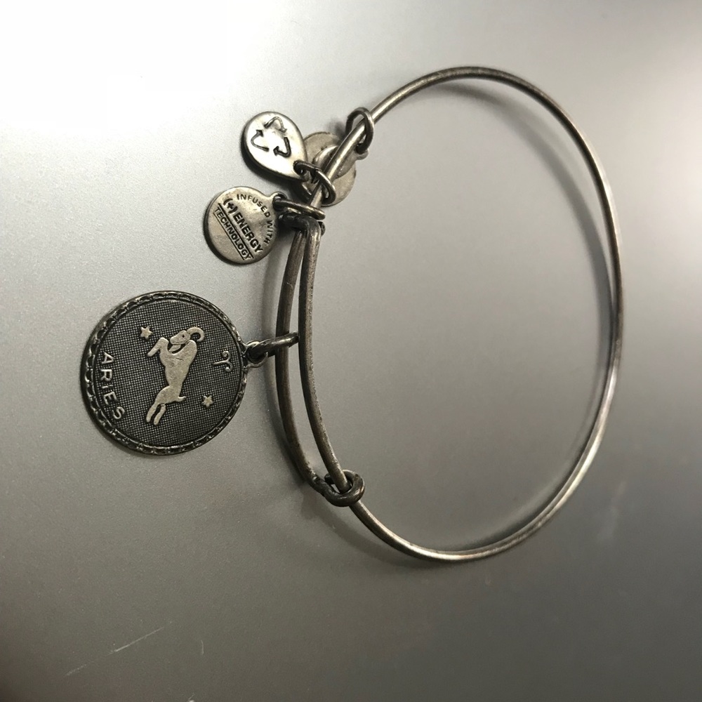 Authentic Alex And Ani Aries Silver Bracelet